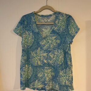 Lilly Pulitzer ETTA TOP BENNET BLUE NWOT SIZE M